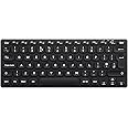 Perixx PERIBOARD-732B Wireless 2.4 GHz Backlit Mini Keyboard, X Type Scissor Keys, White Backlit, UK QWERTY, Black