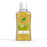 Dr. Organic Tea Tree Mouthwash | 500 ml | With aloe vera and centella asiatica &middot; Paraben and paraffin free
