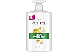 Pantene Pro-V Shampoo Lisci Effetto Seta per capelli Crespi e Opachi, con Pro-V e Active Nutri-Plex, 1000 ml