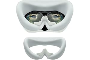 xuanto Silikon-Gesichtsabdeckung rutschfest VR Zubehör Headset VR-Zubehör für PICO 4 Schattierbare Wirkung schützt Ihre Augen für Pico 4 Face Cover, schweißfest, weich und waschbar (Weiß)