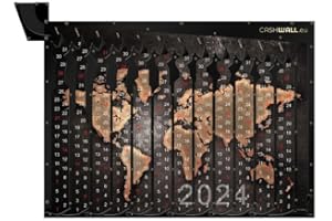 CashWall - Spardose für ganze Jahr - Geld Sparen Challenge | Spardose Nicht zum öffnen - Auszahlung bei vollständiger Füllung | Spardose für Erwachsene und Kinder wiederverwendbar | Kalender 2024