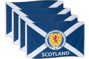Scotland Official Football Gift 5x3ft 4 Pack Crest Body Flag
