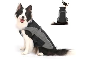 GIMILIFE Cappotto per Cani Giacca Calda, Giacca Riflettente per Cani Abbigliamento Invernale Impermeabile per Caldo Gilet Antivento per Animali Domestici Costume per Canis di Piccola Taglia Media