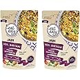 Eat Easy Ready To Eat Jain Veg Biryani, 95gm of 1 Pack, Instant Food, Indian Meal, Travel Food, No Preservatives, No Added Artificial Colours & Flavours, Just Add Water and Cook (Pack of 2)