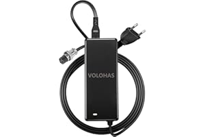 VOLOHAS 67,2V 2A Chargeur pour King Song 14D/16S/Yume X11/Y11/M10/ZERO 10X 60V 21Ah/VSETT 10+/VSETT 10+R, Trottinette électrique, Monocycle 134 W Chargeur de Batterie au Lithium 60 V