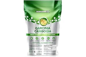 BIOPHARM-X Pure Garcinia Cambogia Extract (Vegan Capsules) Appetite Suppressant & Weight Loss Formula for Men and Women (180 Capsules (3 Month Supply)