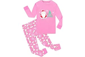GRPSKCOS Girls Christmas Pyjamas Toddler Kids Pjs Girls Boys Santa Claus Christmas Pajamas Winter Sleepwear Children Clothes 2-12 Years