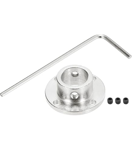 Produktbild von DMiotech Flanschkupplung 5 Mm – Starr, Aluminium, Für Schrittmotorwellen, RC-Modellbau Und Maschinen (Durchmesser 28 Mm)