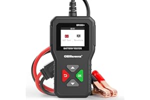 OBDRESOURCE OBDReource Batterietester 6V 12V 24V Autobatterie Tester, 100-2000CCA Batterieprüfgerät Autobatterieanalysator Digitaler mit Batterie Spannungsanzeige Batterietester kfz für PKW-LKW ATV SUV Boot