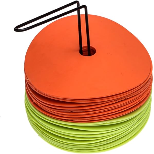 Set Coni Da Allenamento VFANDV | 5 Colori Con Retina E Supporto | Per Calcio, Basket, Sport