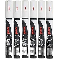 Pennarelli A Gesso Liquido Uni PWE-5M - 6 Pezzi Per Lavagne E Vetri - Foto 9