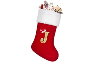 NIBESSER Calcetines Navidad Chimenea con Letra 50 cm Botas de Navidad para Colgar Calcetines Navideños de Terciopelo Papá Noel Christmas Stocking Idea Regalo para Decoración Navideña