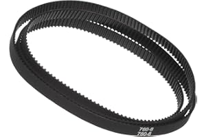Kozelo 2Pcs 2GT Close Loop Timing Belt - [760mm Pitch Length x 6mm Width]760-2GT-6 Rubber Belt for 3D Printers Use, 380 Teeth, Black