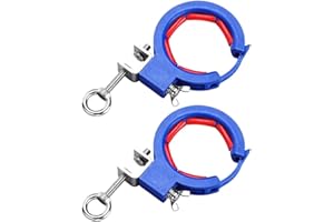 Besttoolifes Upgraded Blue Cable Wire Threading Tool, Cable Pulley Tray Wire Guide Clamp Auxiliary Tool, Cable Tray Roller Threading Wire Pulling Pulley(2PCS)