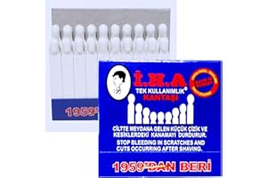 ELEVANTY Aste emostatiche - Matita da barba - FIAMMIFERI EMOSTATICI IN ALLUME DI POTASSIO. 2 confezioni - 40 pezzi Ideale per saloni professionali. Matite emostatiche che bloccano le emorragie