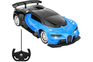 Lotvic Telecomandata Giocattoli per Bambini, Modello in Scala 1: 18, Macchina Telecomandata, Auto telecomandata con luci di lavoro 2.4Ghz, per Ragazzi Ragazze Giochi Giardino Interno Esterno (Blu)