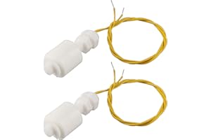 HALJIA - Mini Sensor de Nivel de Agua líquido, Interruptor de flotación Vertical, Tanque con Sensor de Agua líquido Flotante