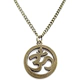 Ohm Necklace • Om • Aum Charm • Meditation Necklace • Yoga Necklace • Girlfriend Gift • Minimal Necklace • Valentines Day Gift for Her