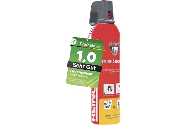 [Test MYCKET BRA, not 1.0] GREENSENSOR Premium brandsläckningsspray 750 ml, universalt släckningsspray, skum brandsläckare spray för hemmet bil fordon minibar, skumsläckare, släcksprayburkar