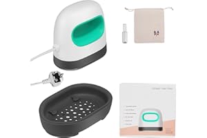 Uennm Mini Pressa Termica Portatile, Pressa a Caldo per T-shirt, Scarpe, Cappelli, Bags, Verde, Ceramica, 2.5E+2 W, 220 V, 1.9E+2 °C