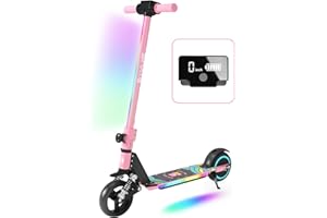 E-RIDES Monopattino Elettrico, 6.5'' Monopattino Elettrico Bambini dai 6 ai 12 anni, Pieghevole Monopattino Bambini,Autonomia 5-8KM,Monopattini Elettrici Display a LED,Regalo per Bambini