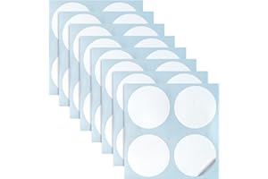GOYAPRINT Packung mit 32 Anti-Kollisionsaufklebern für Glas, Vinyl, kreisförmige Fensteraufkleber, verhindert Stöße von Menschen und Vögeln, Anti-Schock-Aufkleber für transparente Gläser (5,5 cm, Weiß)