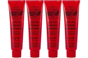 GQJQTION 25g Lucas Papaw Ointment Multipurpose Soothing Ointment with Paw Paw, Hydrating Balm & Diaper Rash Cream, Papaya Skin Rash Cream, Perfect for Skin, Lips, Hands and Cuticles, Yellow