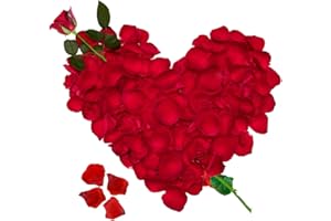 ‎JONAMI Jonami Rosenblätter, 1200 Seide Rote Rosenblüten, Romantisch Deko, Dekoration für Romantische Atmosphäre, Heiratsantrag, Valentinstag Deko und Hochzeit