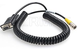 SZRMCC Total Station Data Collector cavo a spirale a 6 pin Hirose maschio a DB9 RS232 per Topcon Sokkia South Total Station (cavo a spirale)