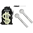 Newzenx Glass Oil Burner Pipe, Pouch and Pipe Cleaner (Transparent)