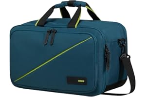 American Tourister Take2Cabin - Borsa da viaggio Ryanair a 3 vie, bagaglio a mano, zaino aereo S sottosella, 40 x 25 x 20 cm, 25 L, blu (Harbour Blue)