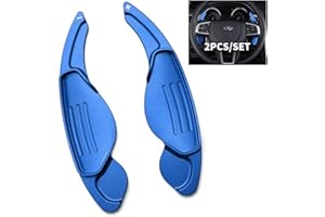 ‎HIBEYO HIBEYO Lenkrad Schaltwippen Verlängerung Paddles Lenkrad für Land Rover Evoque Velar Discovery Range Rover für Jaguar F-Pace E-Pace XE XF XJ XEL XFL XJ Shift Paddles Schalthebel Shifter Blau