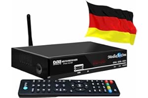 Sat Receiver Mediaart -3m WLAN programmiert Deutsche Senderliste Astra HD 2xUSB YouTube DVB-S2 FTA Scart HDMI