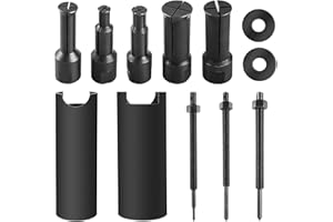 GOMETY Set di estrattori per cuscinetti interni, 9 – 23 mm, 12 pezzi estrattori per moto, moto con 5 clip aperte, estrattore interno per cuscinetti a sfera