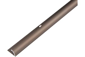 Alberts 476571 Profilé de finition | Aluminium anodisé couleur or | 1000 x 24,5 x 13,5 mm