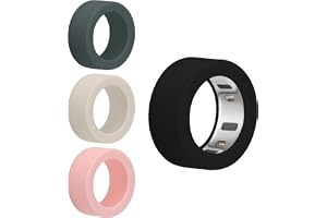 kwmobile 4x Smart Ring Protector kompatibel med Oura Ring 4 S storlek 5 6 7 8 9 10 Fodral - Mjukt silikonfodral - Skydd i flerfärgat