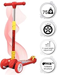 R for Rabbit Road Runner Scooter for Kids - The Smart Kick Scooter for Kids with Adjustable Height, Foldable LED PU Wheels an