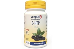 LongLife® 5-HTP | Griffonia titré à 20% en 5-HTP | 500mg de Griffonia - 100mg de 5-HTP | Humeur, détente, bien-être mental | 60 gélules végétales | Végan, sans gluten et doping free