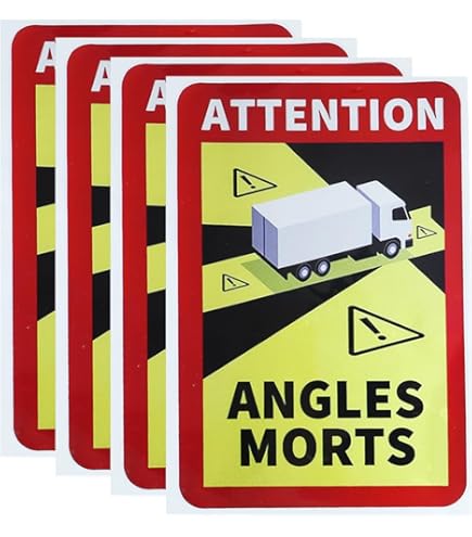 Autocollant Angles Morts Pour Poids Lourds - Direct Signalétique