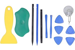 FAFEICY Zestaw Narzędzi do Naprawy i Podważania Elektroniki 12 w 1, Trójkątne Narzędzie do Otwierania dla Tabletu, Telefonu, Komputera, Konsoli Gry i Aparatu