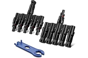 YGiTK 5T-Stecker - Abzweigbuchsen (Set) Kabelstecker Männlich/Weiblich, Solar Abzweigverbinder für die Parallelschaltung