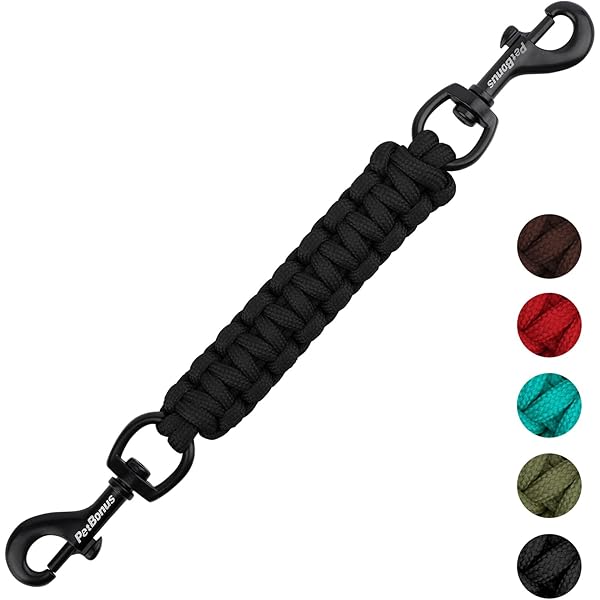 Neckline Verbindungsleine 40cm - 8mm PPM Flechtseil Für 2 Hunde