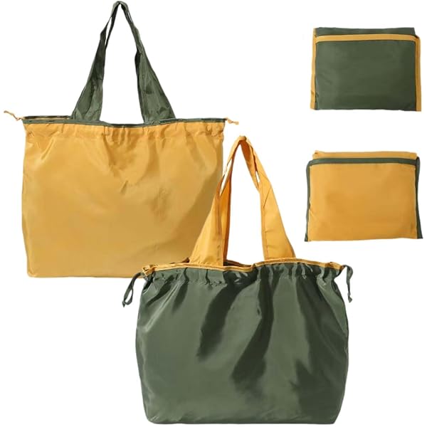 DAJAVE 4 Bolsas De La Compra Plegables De 33 X 28 X 26 Cm, Bolsas De La