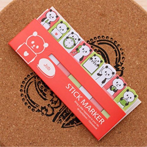 Panda Sticky Notes, Mini Lovely Cartoon Animals Memo Pad Cute Notebook Stationery Office School Supplies Note Paper Kawaii Stickers