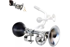 GUIDRE Kanyka Campana de Bicicleta, Bocina Bicicleta Campana de Bicicleta Metal Bocina Estilo Retro Corneta Clásica para Bicicleta para Vehículos Recreativos para Adultos y Niños