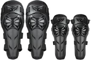 4Pcs Motorcycle Knee Elbow Pads,Motorcycle Safety Kit Motorbike Accessories Motocross Racing Knee Shin Guards Protective Gear For Adults