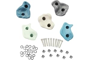 IFOYO Climbing Holds for Kids, 5 Pack Large Rock Climbing Holds for Indoor Outdoor Wall Climbings Kit, Durable Plastic Climbings Wall Grips for Kids Over 4 Years Support 132lbs/60kg