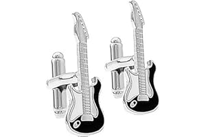Ashton and Finch Electric Guitar Cufflinks for Men Novelty Music Teacher Gifts & Presents
