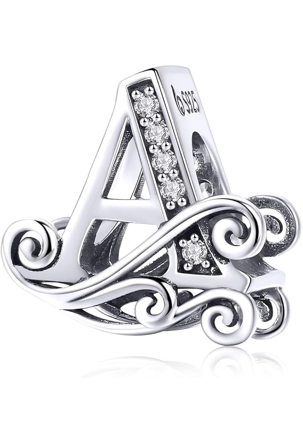 EHEG Birthstone Heart Charm - 925 Sterling Silver With Cubic Zirconia, Jewelry Gift