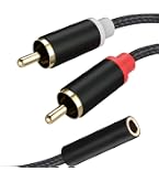 Cable Matters Cavo XLR a RCA 1,8m - Cavo da XLR Femmina a RCA Doppio